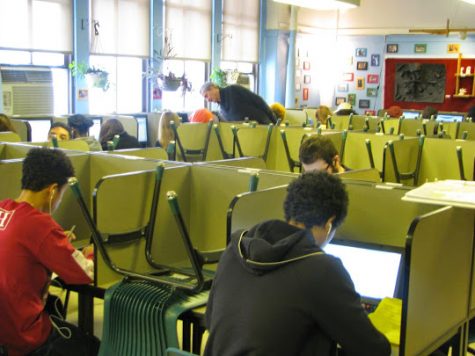Silent Commons, Room 405. Here, students come to complete their work without any distractions in the quiet environment.