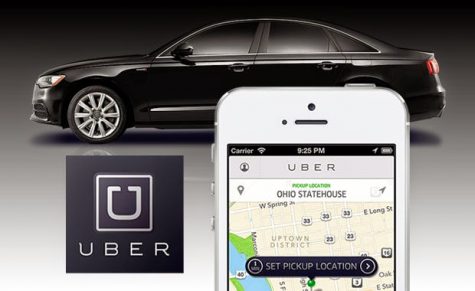 Uber car service advertisement.