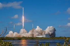 Launch of Falcon 9 rocket.