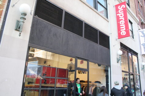 This is the front of the SoHo Supreme store.