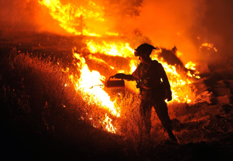 Firefighters extinguish fire in Northern CA.