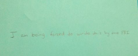 This is an example of a student's handwriting