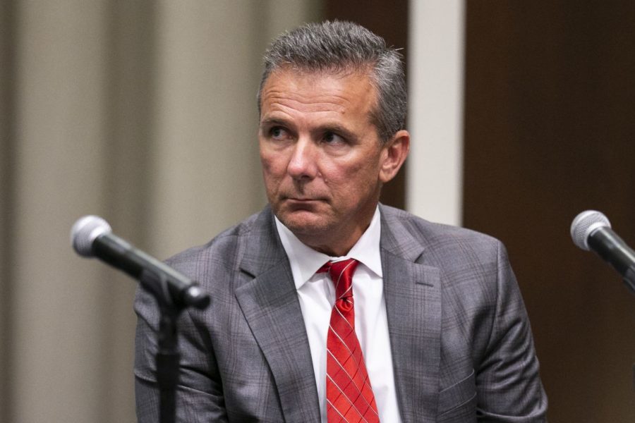 Coach of the Ohio State Buckeyes, Urban Meyer, seen in court after the scandal that occurred with his team