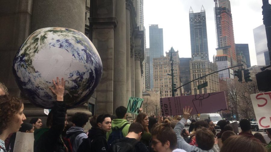 Students walked out of school to protest for climate justice on Friday, March 15th, 2019.