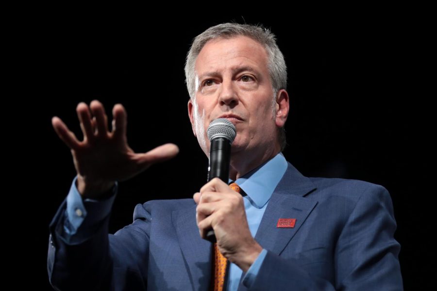 NYC mayor Bill de Blasio 