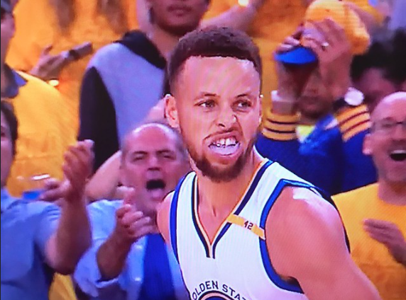 Curry at a recent Warriors game
